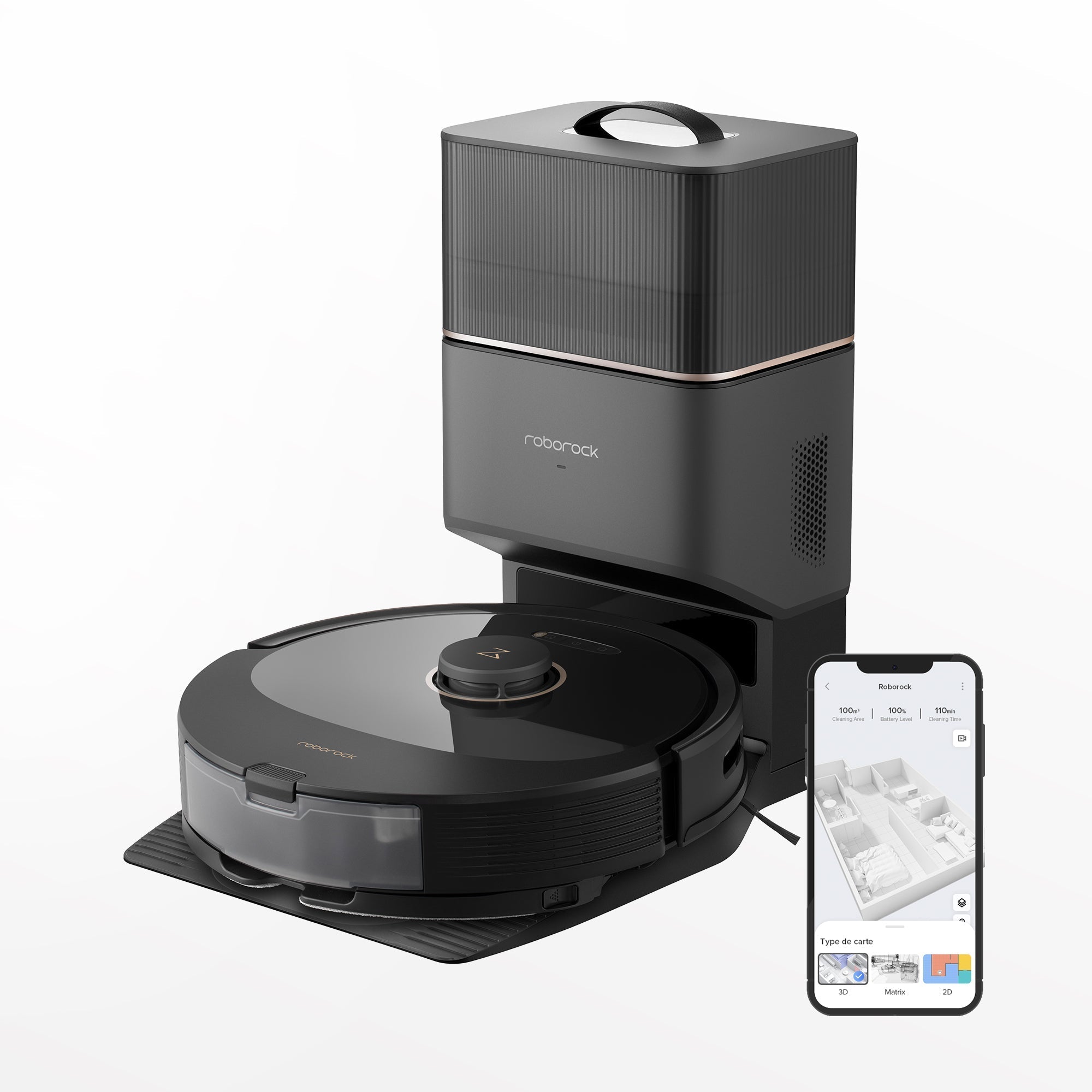 Roborock Q8 Max+ Robot Vacuum and Mop with Auto-Empty Dock