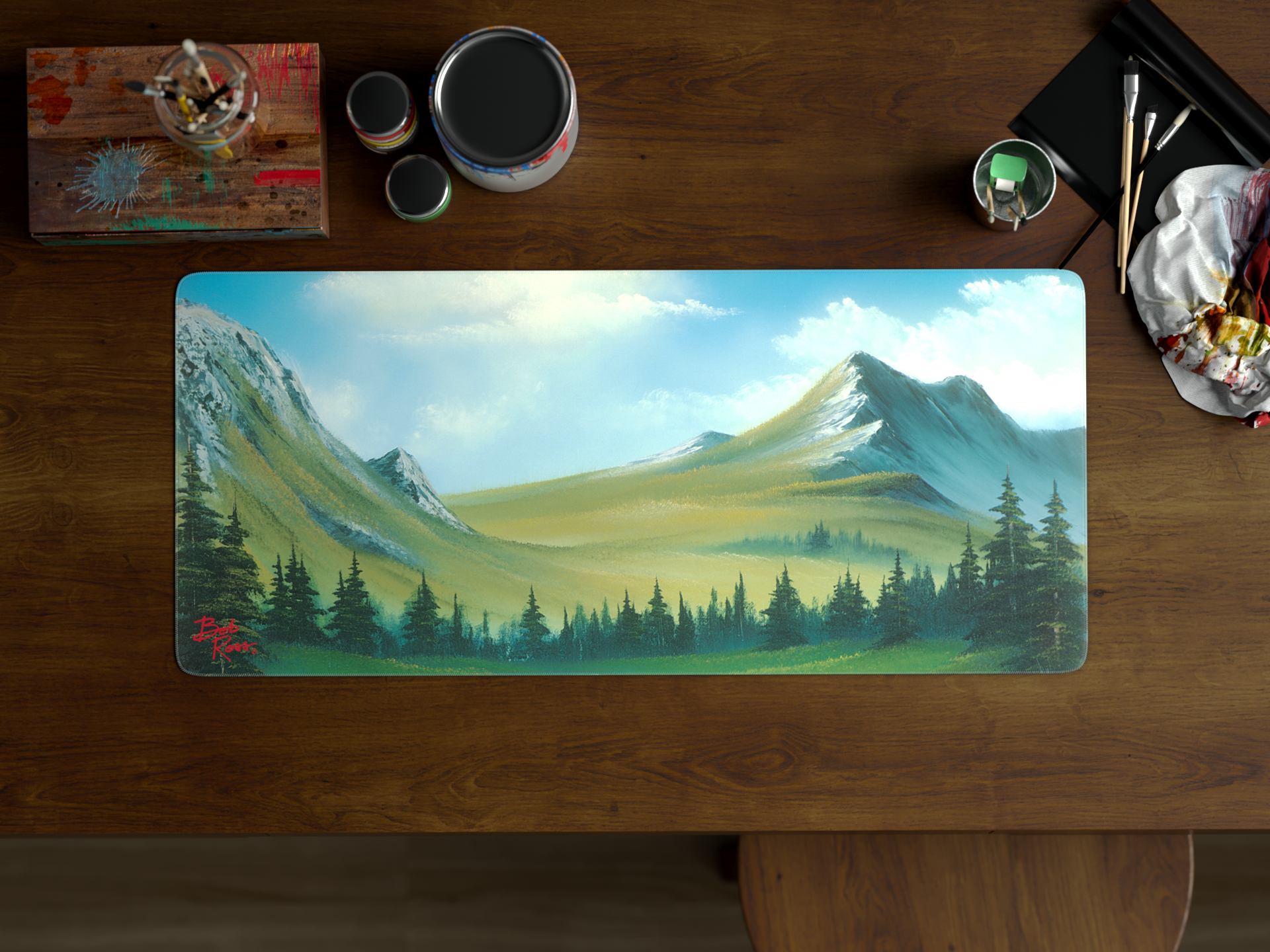 Bob Ross Deskmat