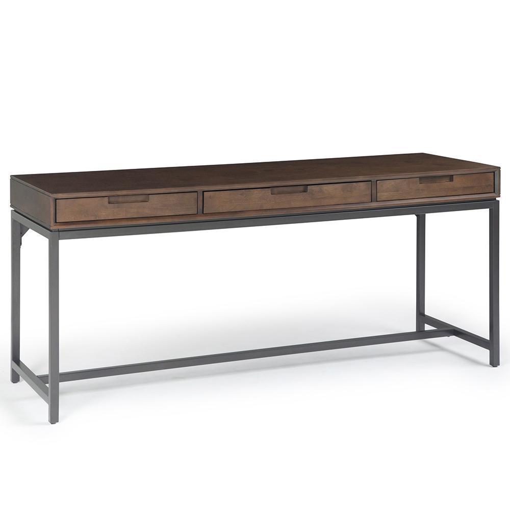 Banting Mid Century Wide Desk in Rubberwood