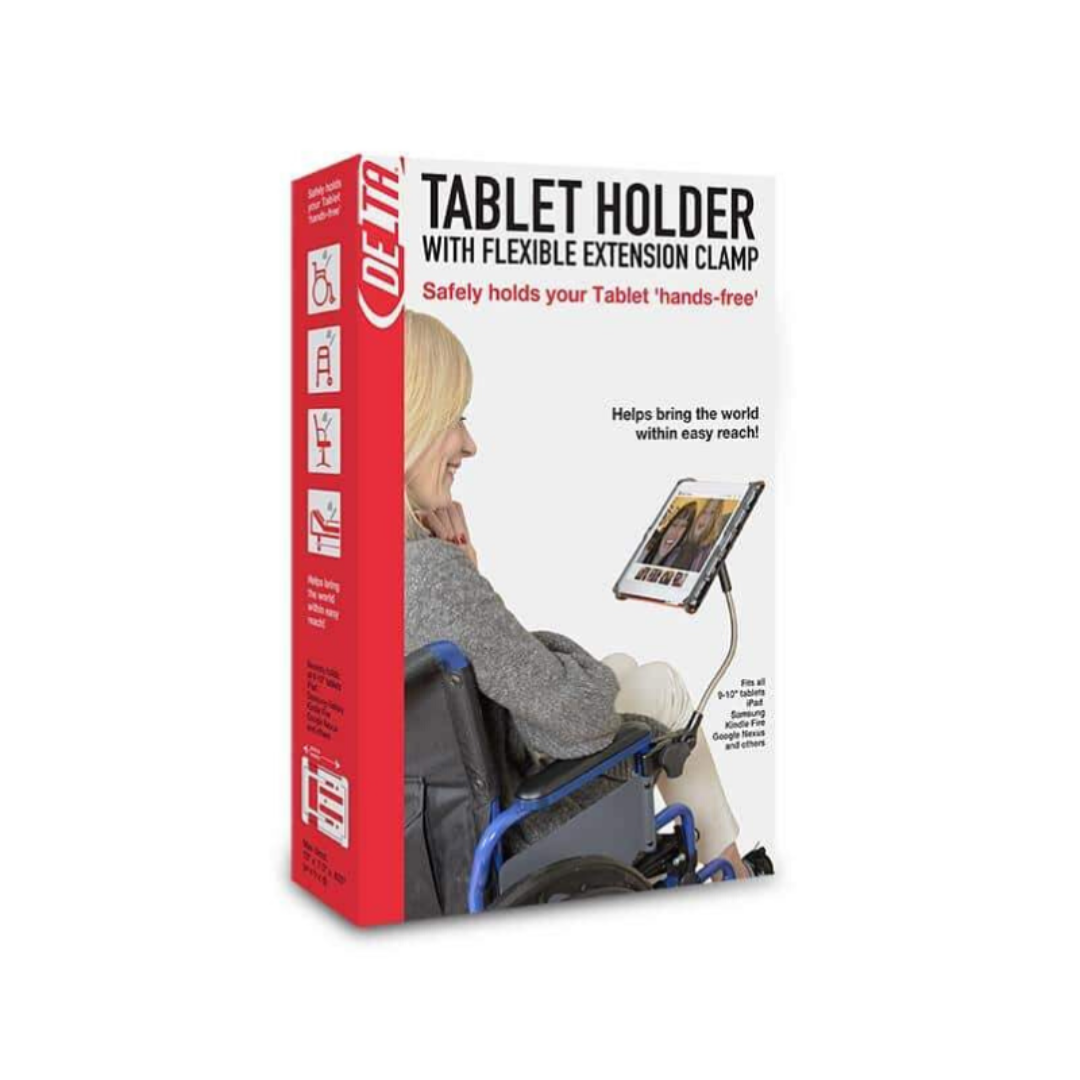 Delta Mobility Tablet Holder with Flexible Arm & Clamp