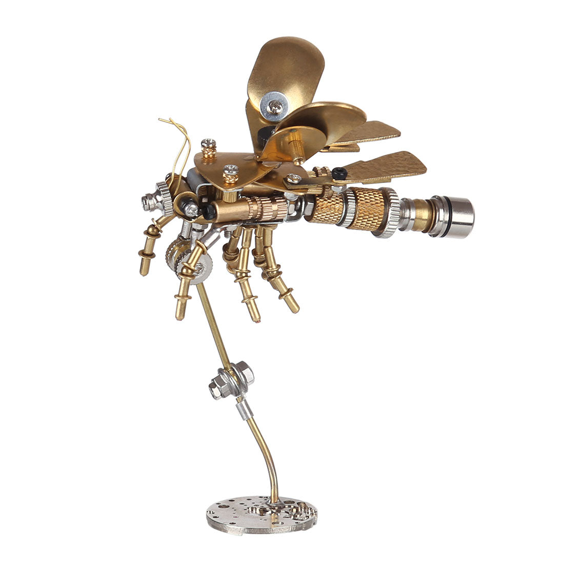 Fire Fly Steampunk Bug Insect Metal Sculpture Model Assembled Crafts